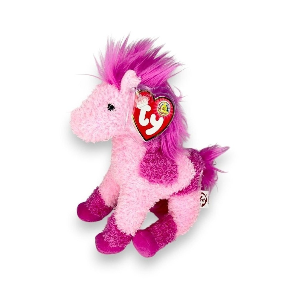 Canters the Horse | Pink Pony Prancer | Mint Heart Tag TY Beanie Baby